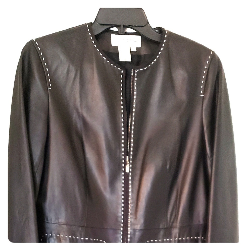 WORTH black leather jacket.